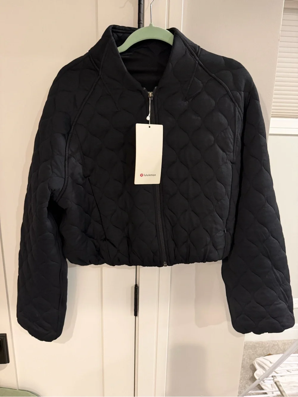 Lululemon NWT Quilted Bomber Jacket Black Size 8